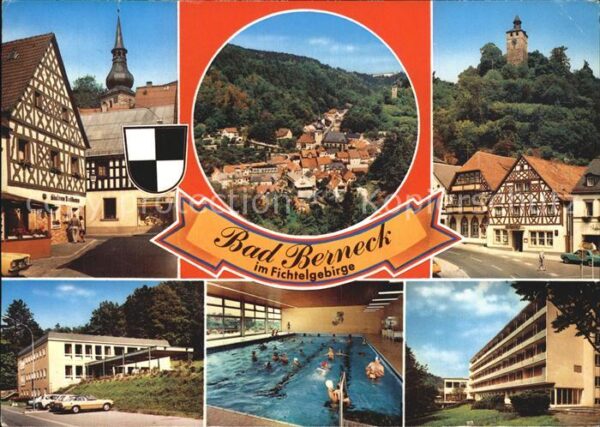 Bad Berneck Fachwerkhaus Kirchturm Schlossturm Alte