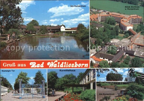Bad Waldliesborn Schwanenteich Kurzentrum Klinik Nostalg