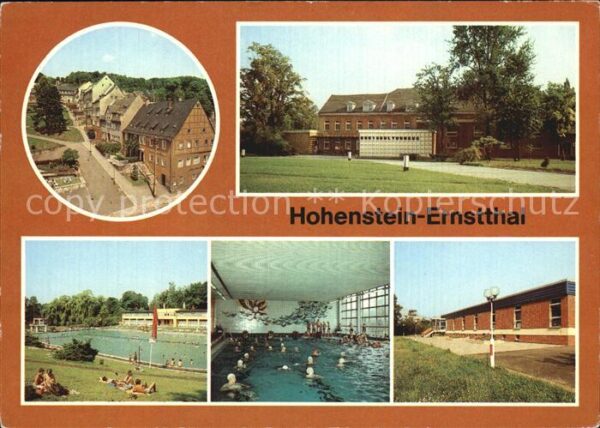 Hohenstein-Ernstthal Altmarkt Kreiskulturhaus Stadtbad Schwi