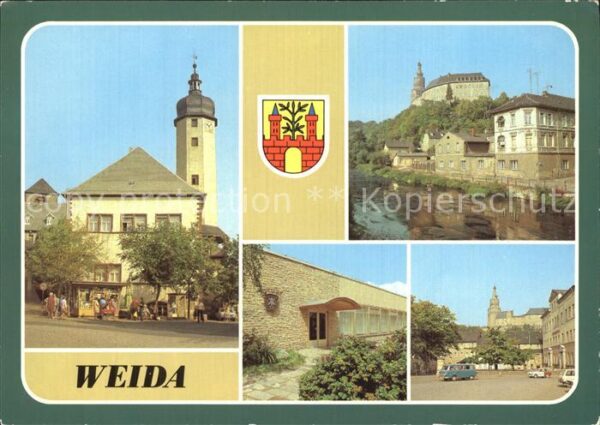 Weida Thueringen Rathaus am Markt Osterburg Konsum Gasts
