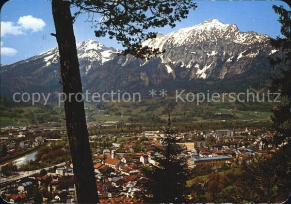 Bad Reichenhall Gesamtansicht mit Zwiesel und Hochstauf