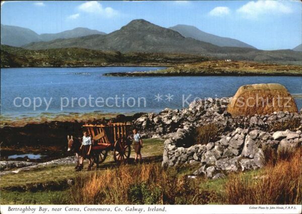 Galway Irland Bertraghboy Bay near Carna area Connema