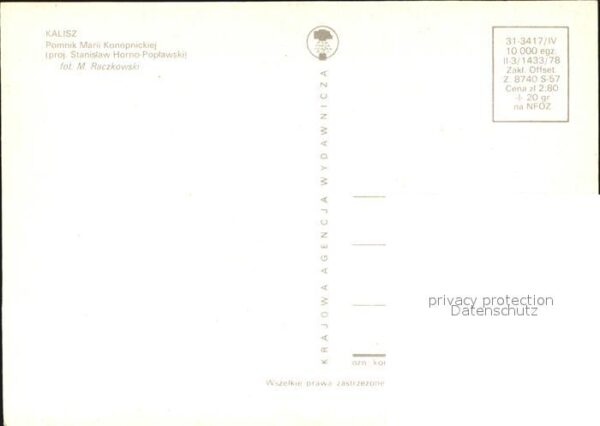 Kalisz Pomnik Marii Konopnickiej Denkmal – Bild 2