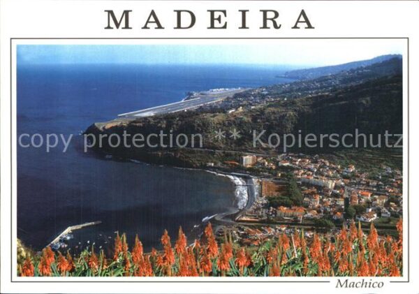 Machico Panorama Küstenort Flughafen