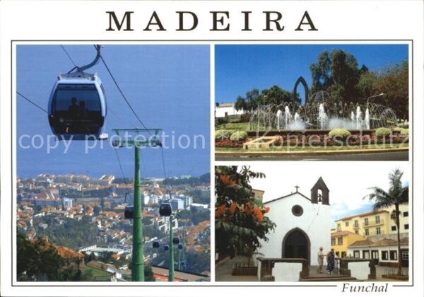 Funchal Bergbahn Park Wasserspiele Kirche