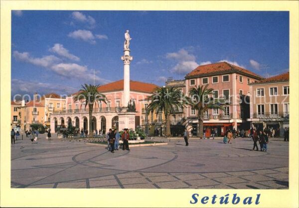 Setubal Praca do Bocage Platz Monument