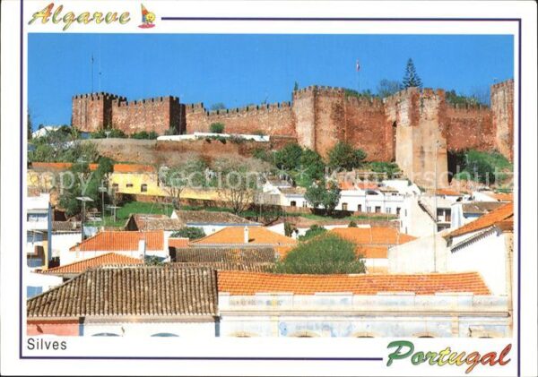 Silves Algarve Teilansicht mit Festung