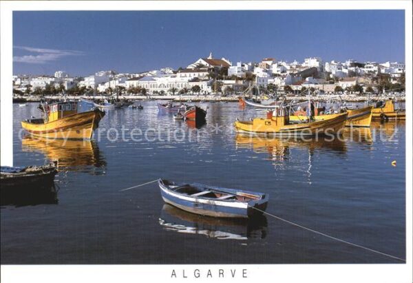 Lagos Algarve Portugal Hafen Fischerboote