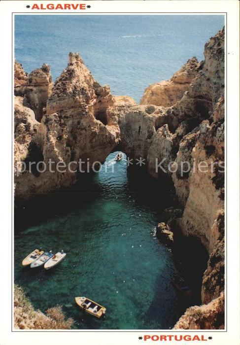 Lagos Algarve Portugal Ponta da Piedade Felsklippen Bucht Küst