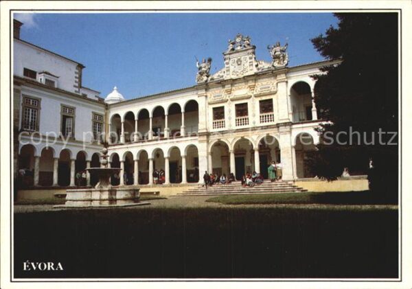 Evora Antiga Universidade Fachada e Claustro