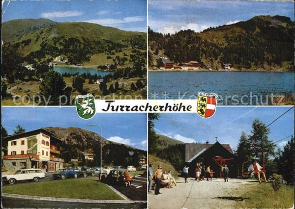 Turracher Hoehe Panorama See Gurktaler Alpen Sessellift