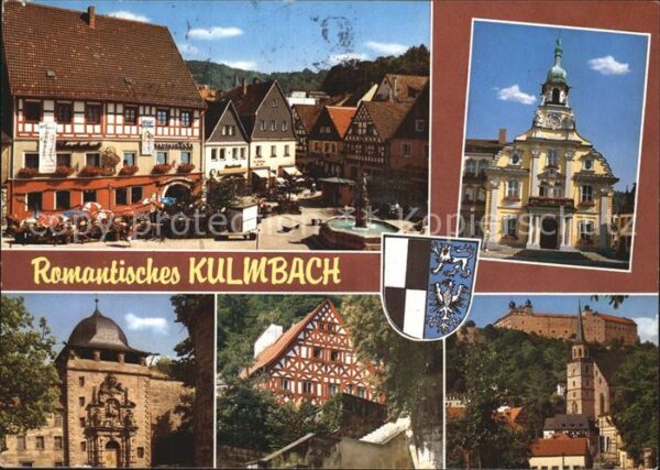 Kulmbach Marktplatz Brunnen Hotel Restaurant Rat