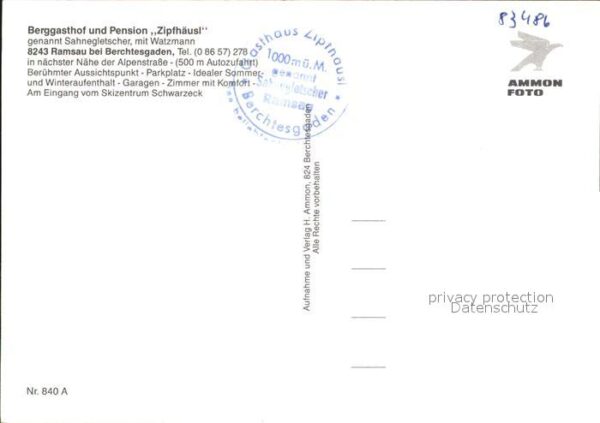 Ramsau Berchtesgaden Berggasthof Pension Zipfhäusl Sahneglet – Bild 2