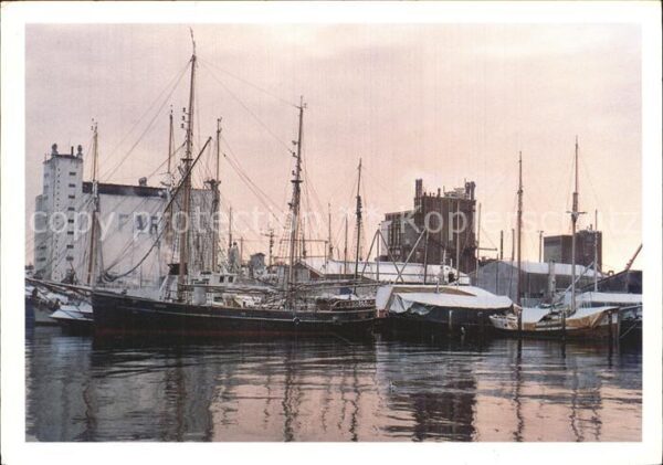 Svendborg Morgenstemning Havn Hafen Segelschiff