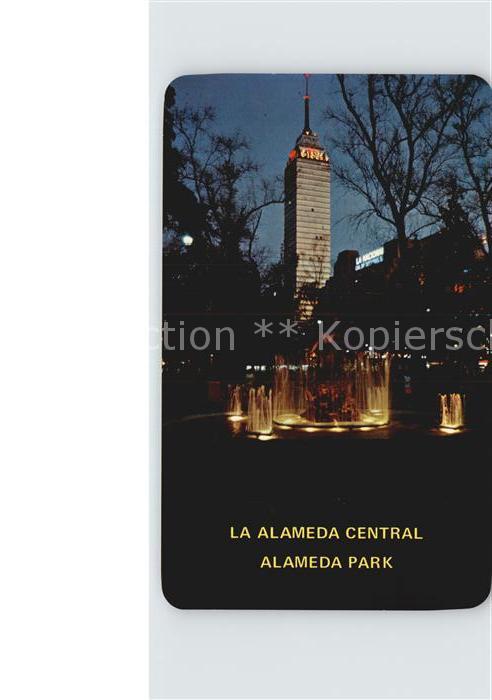 Mexico City La Alameda Central de noche Alameda Par