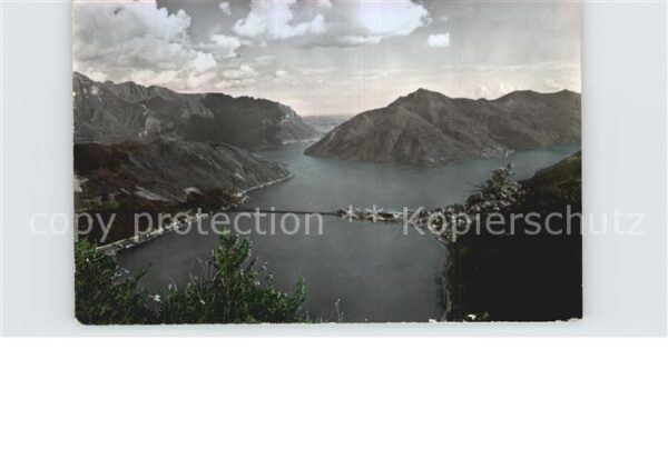 Lago di Lugano TI e Ponte di Melide