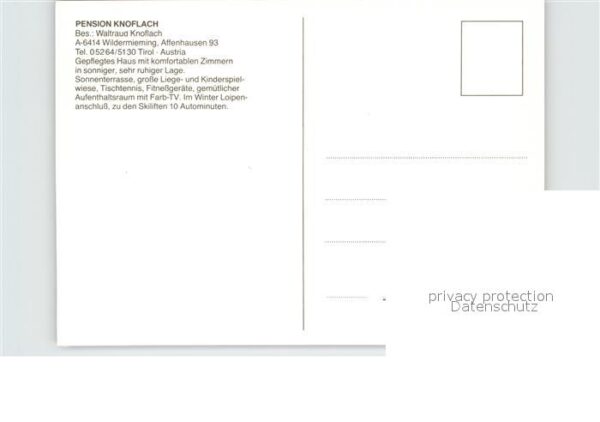 Wildermieming Pension Knoflach – Bild 2