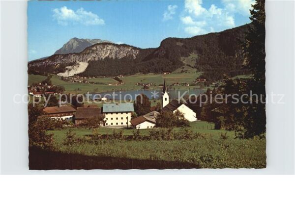 Thiersee Panorama mit Zahmem Kaiser Kaisergebirg