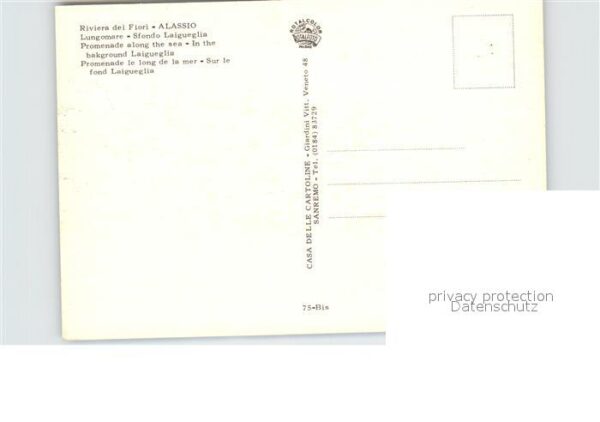 ALASSIO Savona Liguria IT Lungomare sfondo Laigueglie Strand Prom – Bild 2