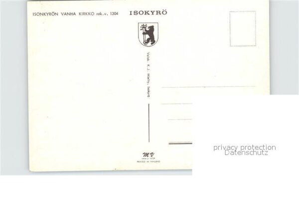 Isokyroe Isonkyrön Vanha Kirkko – Bild 2