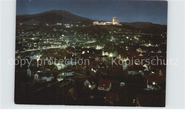 Rotenburg Fulda Panorama Luftkurort Nachtaufnahme