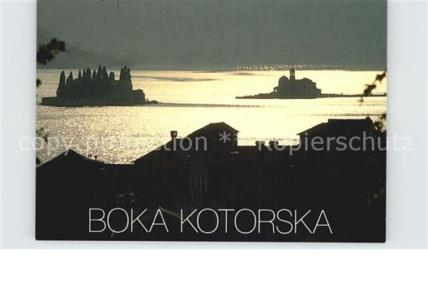 Perast Montenegro Pogled na zaliv Boke Kotorske Bucht von