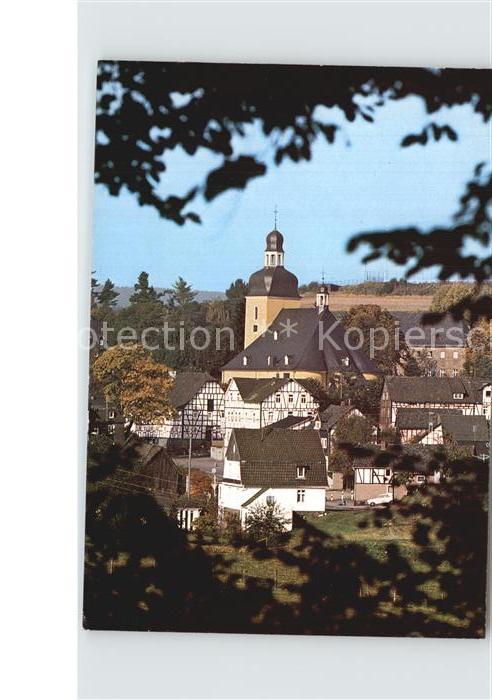 Friesenhagen Ortsansicht mit Kirche