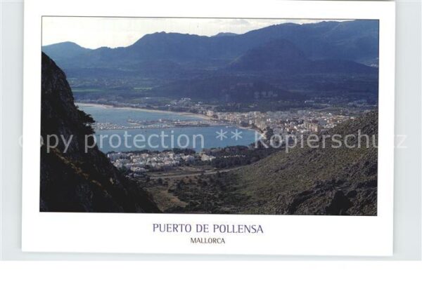 Puerto de Pollensa Panorama Küste Gebirge