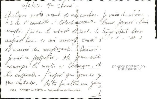 Scenes et Types Nr. 1324 Preparation du Couscous – Bild 2