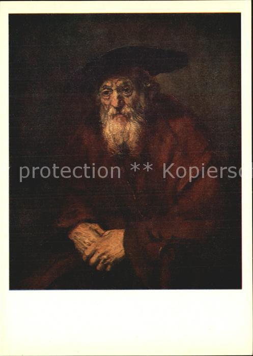 Kuenstlerkarte Alte Kuenstler Rembrandt Harmensz van Rijn Portrait of