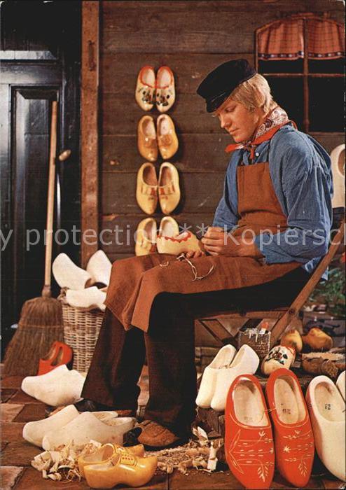 Schuhmacher Holzschuhmacher Klompenmaker Holland