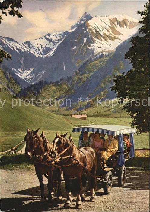 Pferdekutschen Stellwagen Trettachspitze