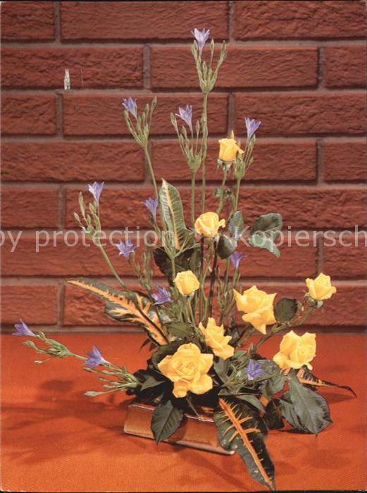 Blumen Brodea und Rosen