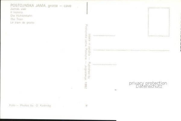 Hoehlen Caves Grottes Postojnska Jama Jamski vlak Höhlenbahn – Bild 2