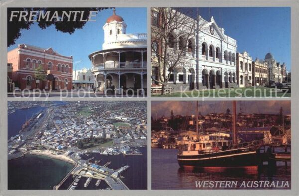 Fremantle Teilansichten Fliegeraufnahme Hafen Tei