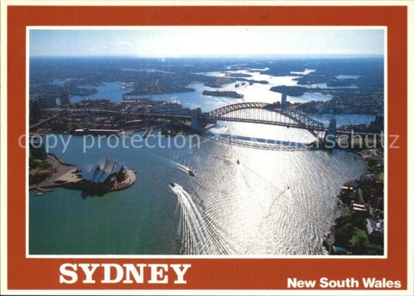 Sydney New South Wales Aerial view of Sydney Harbour