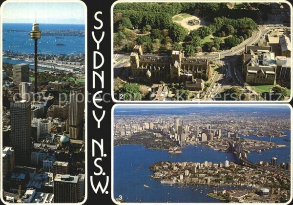 Sydney New South Wales Tower and Harbour Queens Square St Mary