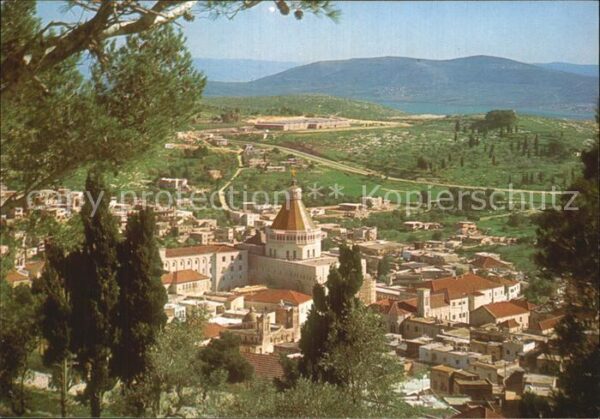 Nazareth Israel Partial View with the new Church of Ann