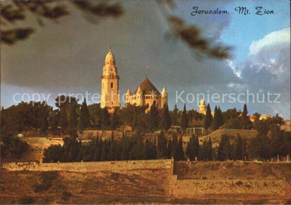 Jerusalem Yerushalayim Sunset on Mt Zion