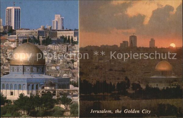 Jerusalem Yerushalayim Dome of the Rock Golden City