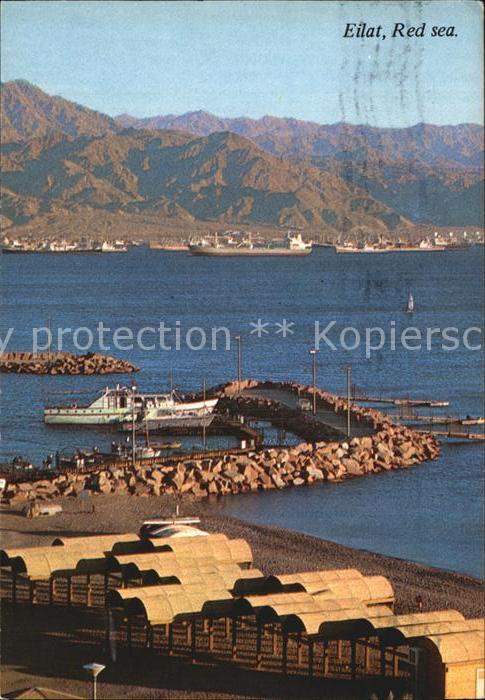 Eilat Eilath Israel Rotes Meer Hafen Mole Akaba