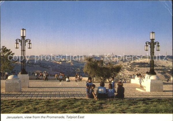 Jerusalem Yerushalayim Promenade mit Talpiot East