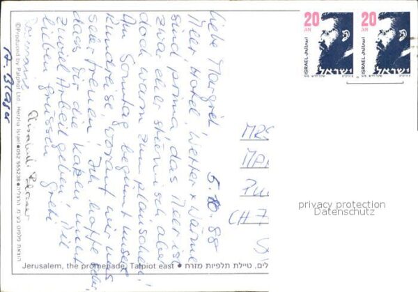 Jerusalem Yerushalayim Promenade mit Talpiot East – Bild 2