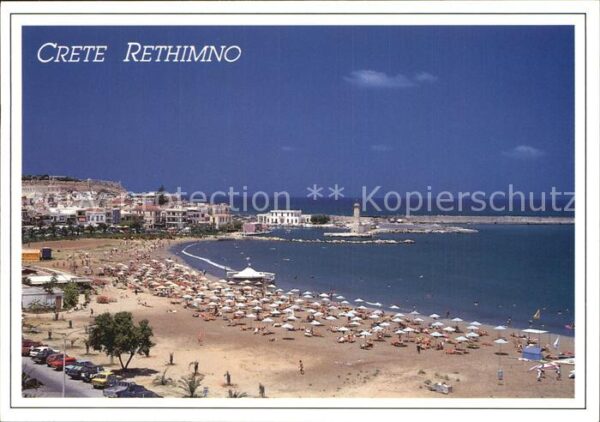 Crete Kreta Rethimno Strand