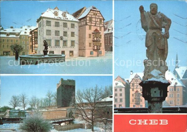 Cheb Eger Spalicek Kupeckych domu Chebsky hrad Ro