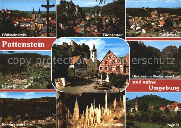 Pottenstein Oberfranken Gössweinstein Tüchersfeld Betzenstein B