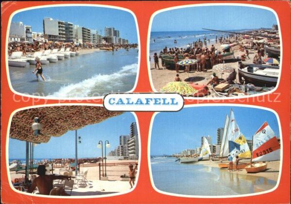 Calafell Diversos aspectos de la playa