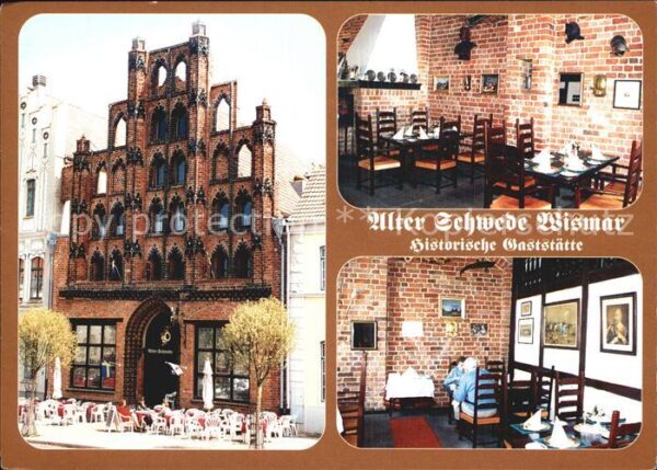 Wismar Mecklenburg Alter Schwede Histor Gaststätte am Mark