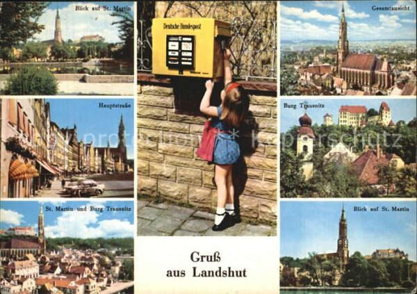 Landshut Isar Kirche St Martin Panorama Hauptstr Burg