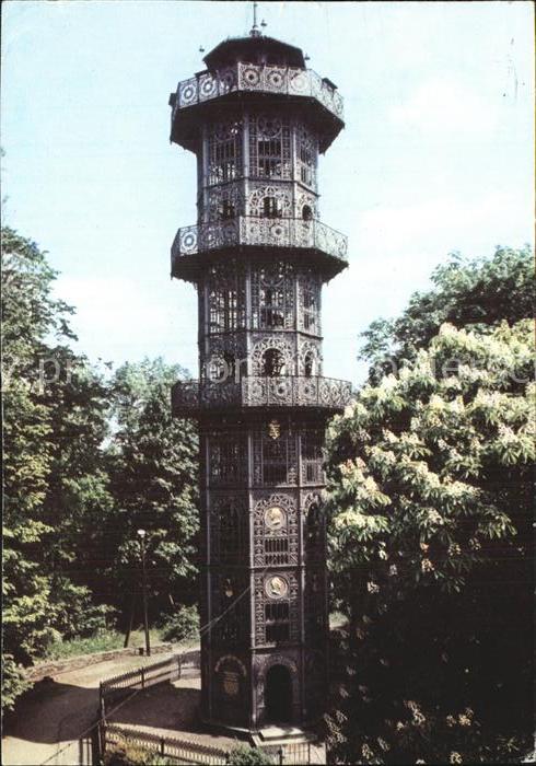 Loebau Sachsen Gusseiserner Turm auf dem Löbauer Berg